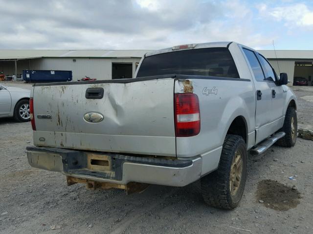 1FTRW14W46FA75008 - 2006 FORD F150 SUPER SILVER photo 4