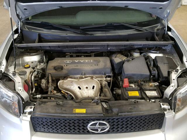 JTLKE50E881001250 - 2008 TOYOTA SCION XB ვერცხლისფერი ფოტო 7