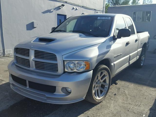 3D3HA18H85G814827 - 2005 DODGE RAM SRT10 SILVER photo 2