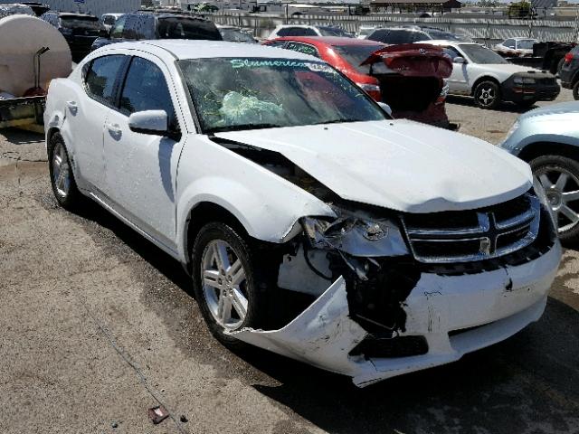 1B3BD1FB8BN565213 - 2011 DODGE AVENGER MA WHITE photo 1