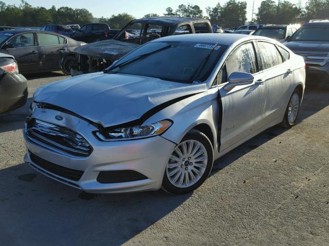 3FA6P0LU5FR210970 - 2015 FORD FUSION SE SILVER photo 2