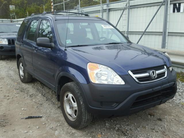 JHLRD78452C026822 - 2002 HONDA CR-V LX BLUE photo 1