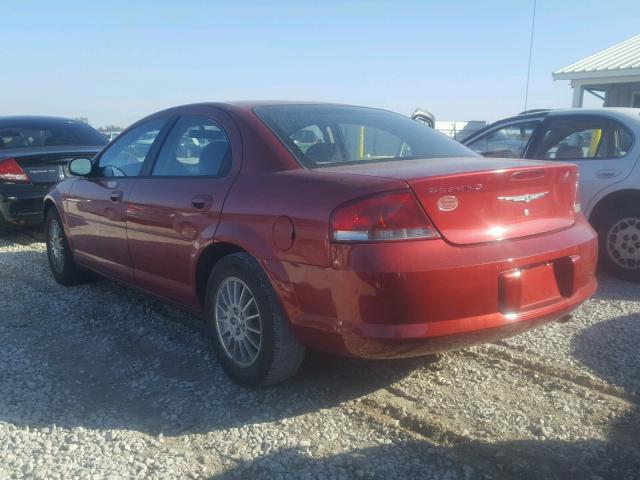 1C3EL46X15N704442 - 2005 CHRYSLER SEBRING RED photo 3