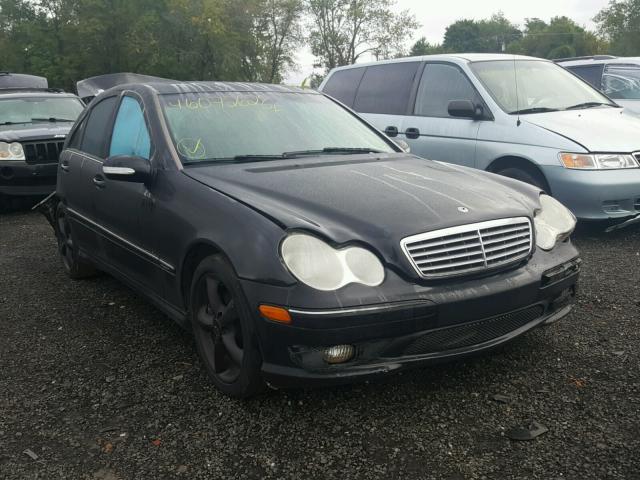 WDBRF52H16F828682 - 2006 MERCEDES-BENZ C GENERATI BLACK photo 1