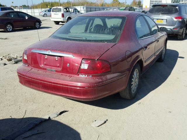 1MEFM55S53A614707 - 2003 MERCURY SABLE RED photo 4