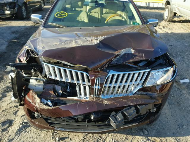 3LNDL2L31CR810974 - 2012 LINCOLN MKZ MAROON photo 7