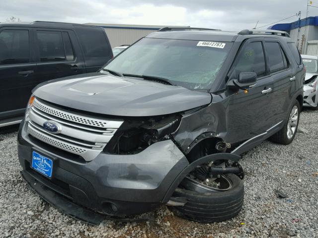 1FM5K7D85FGA82778 - 2015 FORD EXPLORER X CHARCOAL photo 2