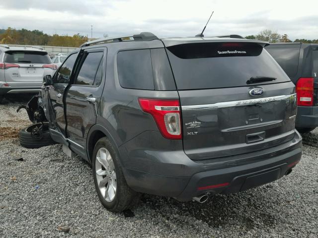 1FM5K7D85FGA82778 - 2015 FORD EXPLORER X CHARCOAL photo 3