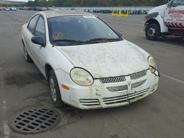 1B3ES56C35D231538 - 2005 DODGE NEON SXT WHITE photo 1