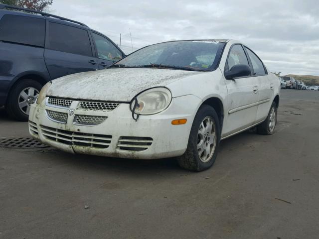 1B3ES56C35D231538 - 2005 DODGE NEON SXT WHITE photo 2