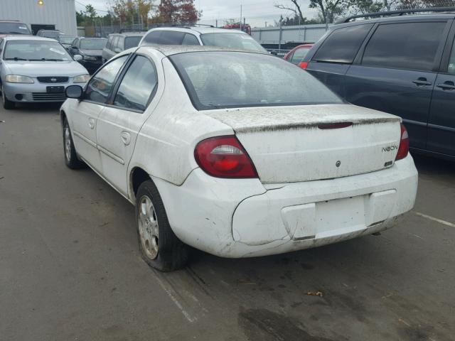 1B3ES56C35D231538 - 2005 DODGE NEON SXT WHITE photo 3