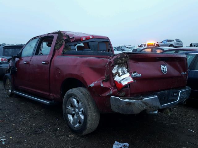 1C6RR7LT5DS514407 - 2013 RAM 1500 SLT RED photo 3