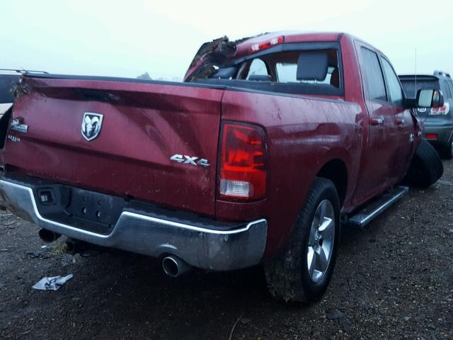 1C6RR7LT5DS514407 - 2013 RAM 1500 SLT RED photo 4