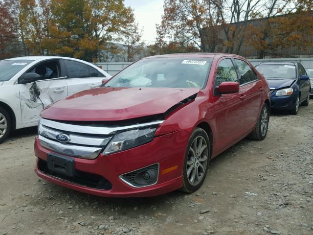 3FAHP0HA9AR420178 - 2010 FORD FUSION SE RED photo 2