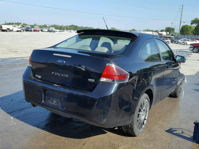 1FAHP33N59W170376 - 2009 FORD FOCUS SES BLACK photo 4