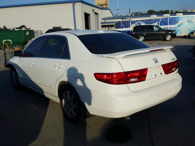 1HGCM66855A059520 - 2005 HONDA ACCORD EX WHITE photo 3