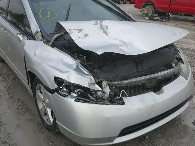 1HGFA16838L083915 - 2008 HONDA CIVIC EX SILVER photo 9