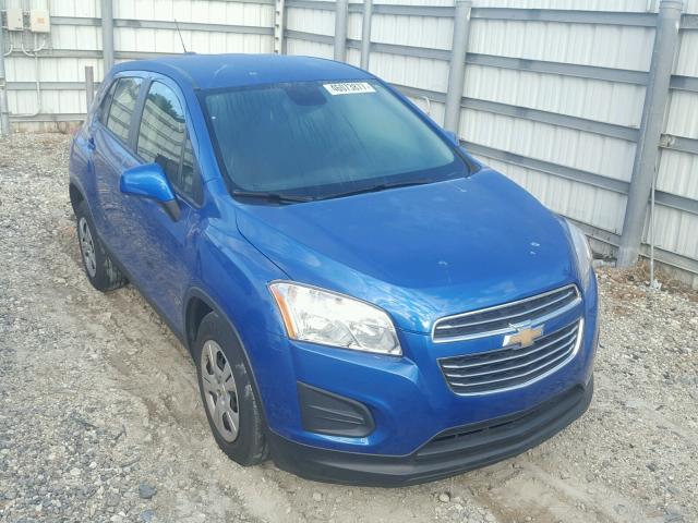 KL7CJKSB0GB576414 - 2016 CHEVROLET TRAX LS BLUE photo 1