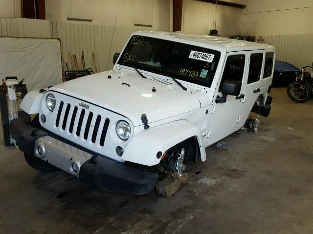 1C4HJWEG2EL187983 - 2014 JEEP WRANGLER U WHITE photo 2