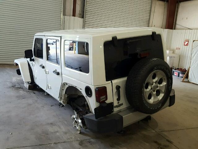 1C4HJWEG2EL187983 - 2014 JEEP WRANGLER U WHITE photo 3