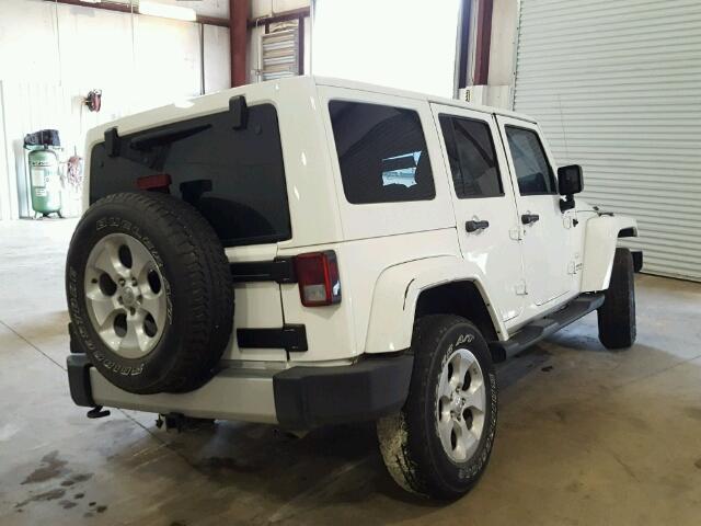 1C4HJWEG2EL187983 - 2014 JEEP WRANGLER U WHITE photo 4