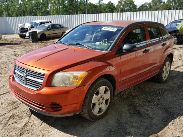 1B3HB48B07D147983 - 2007 DODGE CALIBER SX ORANGE photo 2