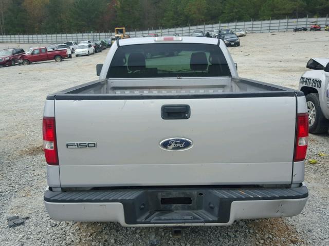 1FTRF12W66NA42729 - 2006 FORD F150 SILVER photo 6