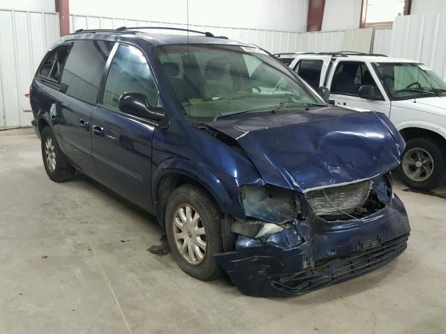 2C4GP74L12R678935 - 2002 CHRYSLER TOWN & COU BLUE photo 1