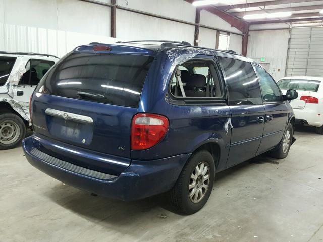 2C4GP74L12R678935 - 2002 CHRYSLER TOWN & COU BLUE photo 4