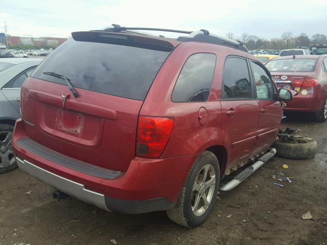 2CKDL63F566172321 - 2006 PONTIAC TORRENT RED photo 4