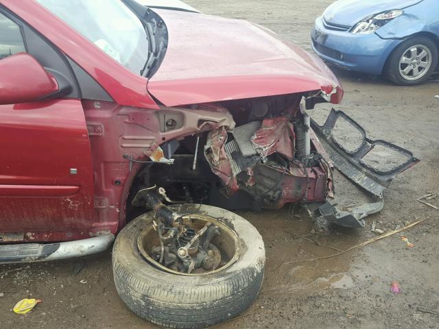 2CKDL63F566172321 - 2006 PONTIAC TORRENT RED photo 9