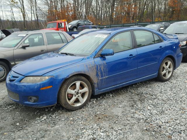 1YVHP84D465M50671 - 2006 MAZDA 6 S BLUE photo 2