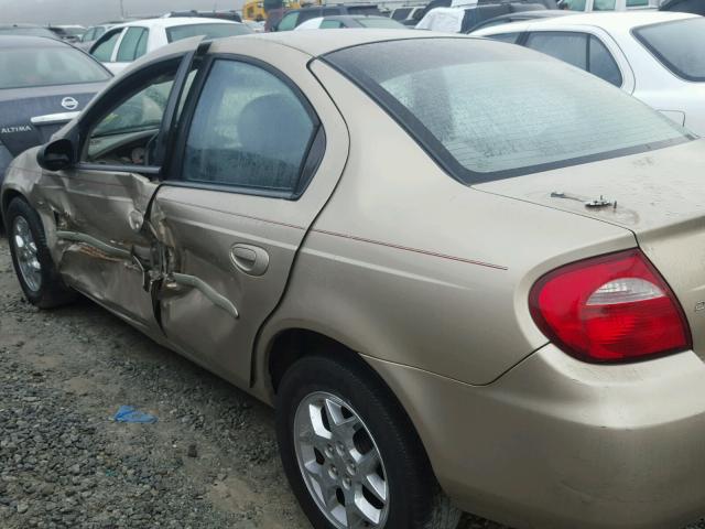 1B3ES56CX3D242128 - 2003 DODGE NEON SXT GOLD photo 10