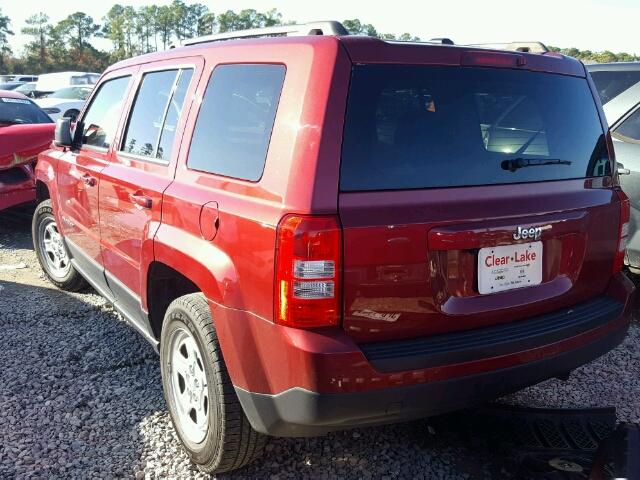 1C4NJPBB6GD602821 - 2016 JEEP PATRIOT SP RED photo 3