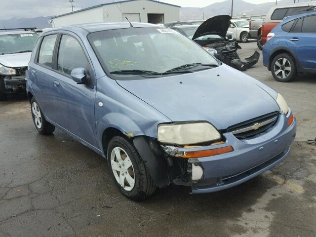 KL1TD66617B744292 - 2007 CHEVROLET AVEO BLUE photo 1