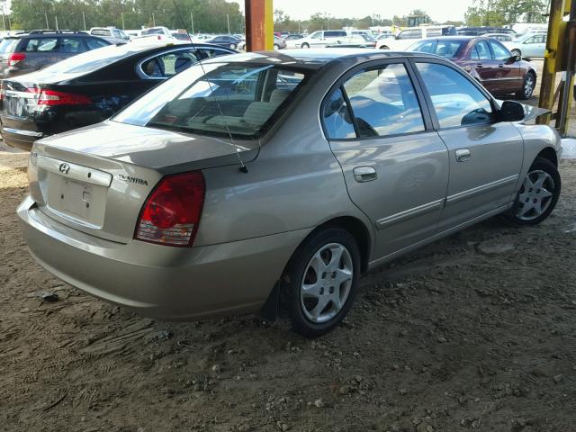 KMHDN46D96U320967 - 2006 HYUNDAI ELANTRA GL GOLD photo 4