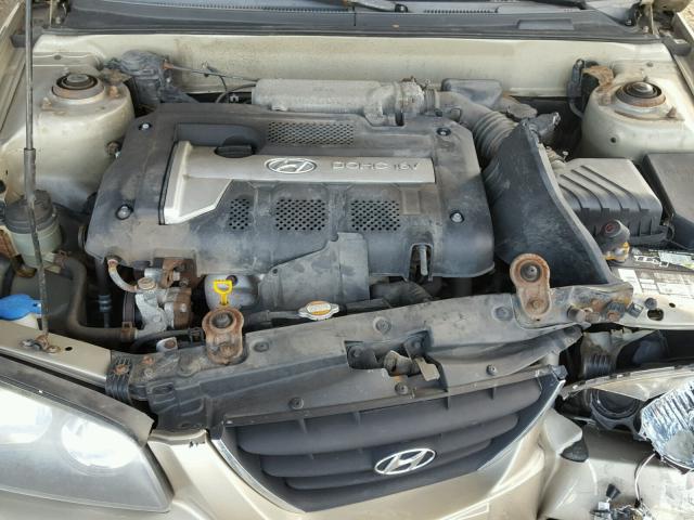 KMHDN46D96U320967 - 2006 HYUNDAI ELANTRA GL GOLD photo 7