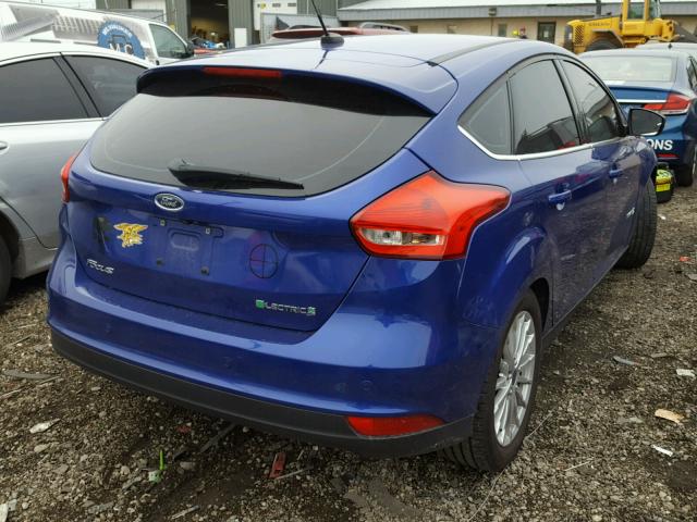 1FADP3R41FL384114 - 2015 FORD FOCUS BEV BLUE photo 4