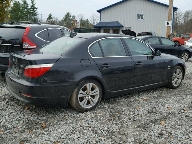 WBANV13599C152565 - 2009 BMW 528 XI BLACK photo 4