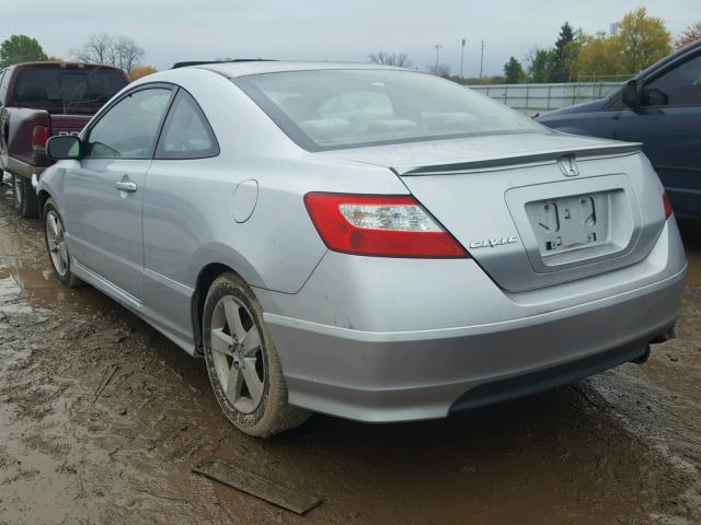 2HGFG12827H547132 - 2007 HONDA CIVIC EX SILVER photo 3