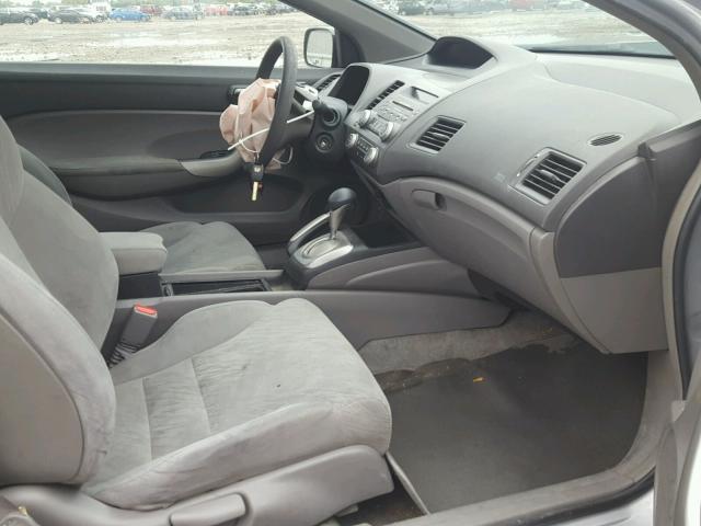 2HGFG12827H547132 - 2007 HONDA CIVIC EX SILVER photo 5