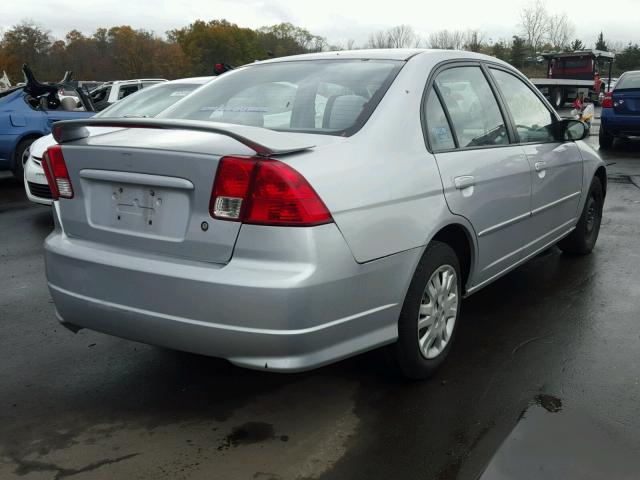 2HGES16515H566567 - 2005 HONDA CIVIC LX SILVER photo 4