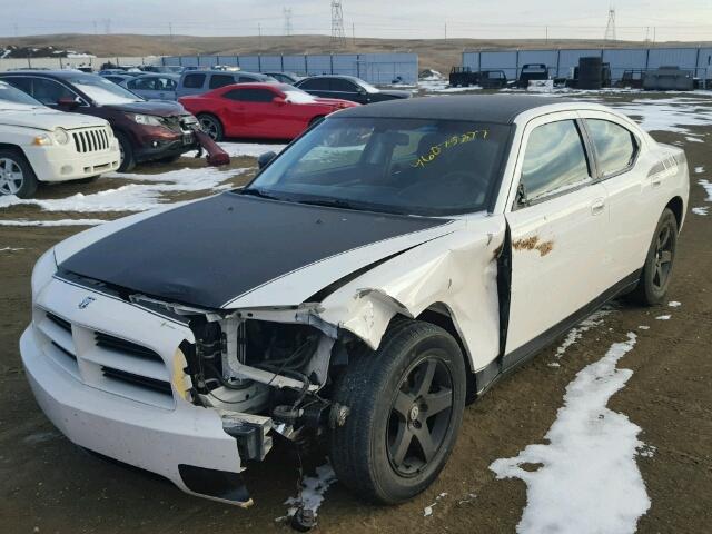 2B3KA43D89H520162 - 2009 DODGE CHARGER WHITE photo 2