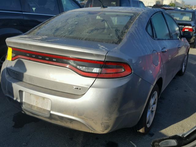 1C3CDFBB7GD661048 - 2016 DODGE DART SXT SILVER photo 4