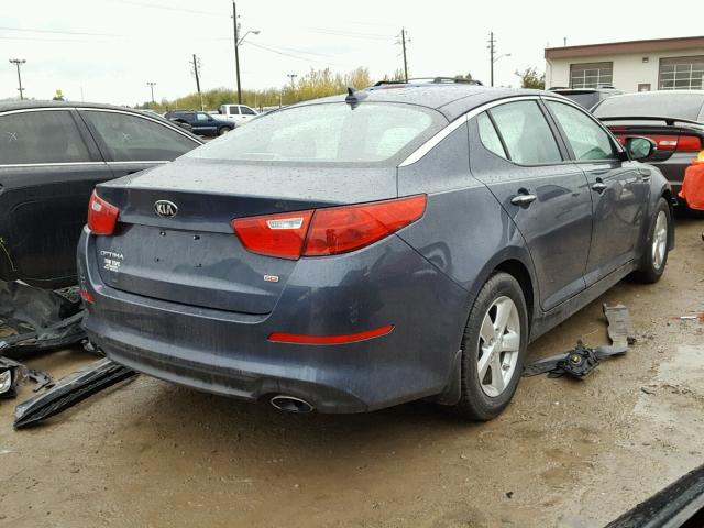 KNAGM4A71F5586741 - 2015 KIA OPTIMA LX GRAY photo 4