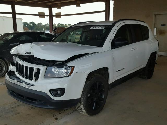 1C4NJCBA0ED790510 - 2014 JEEP COMPASS SP WHITE photo 2