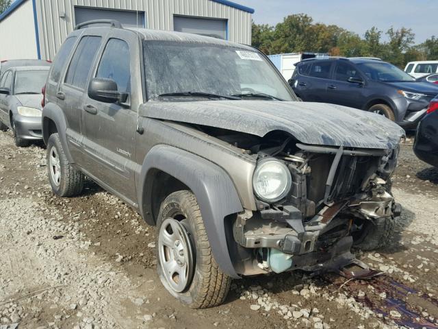 1J4GK48K84W262805 - 2004 JEEP LIBERTY BROWN photo 1