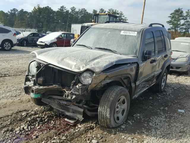 1J4GK48K84W262805 - 2004 JEEP LIBERTY BROWN photo 2