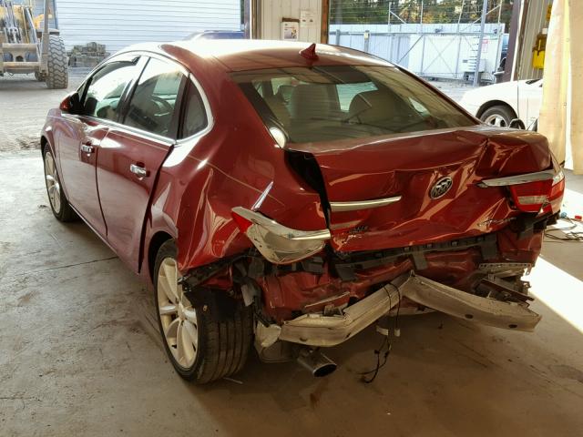 1G4PP5SK6E4109175 - 2014 BUICK VERANO RED photo 3