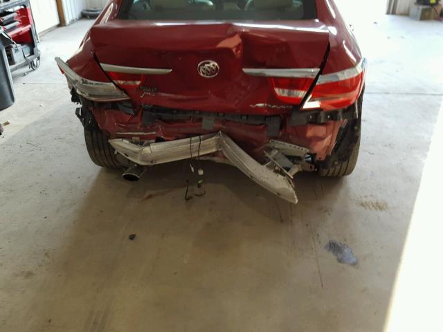 1G4PP5SK6E4109175 - 2014 BUICK VERANO RED photo 9